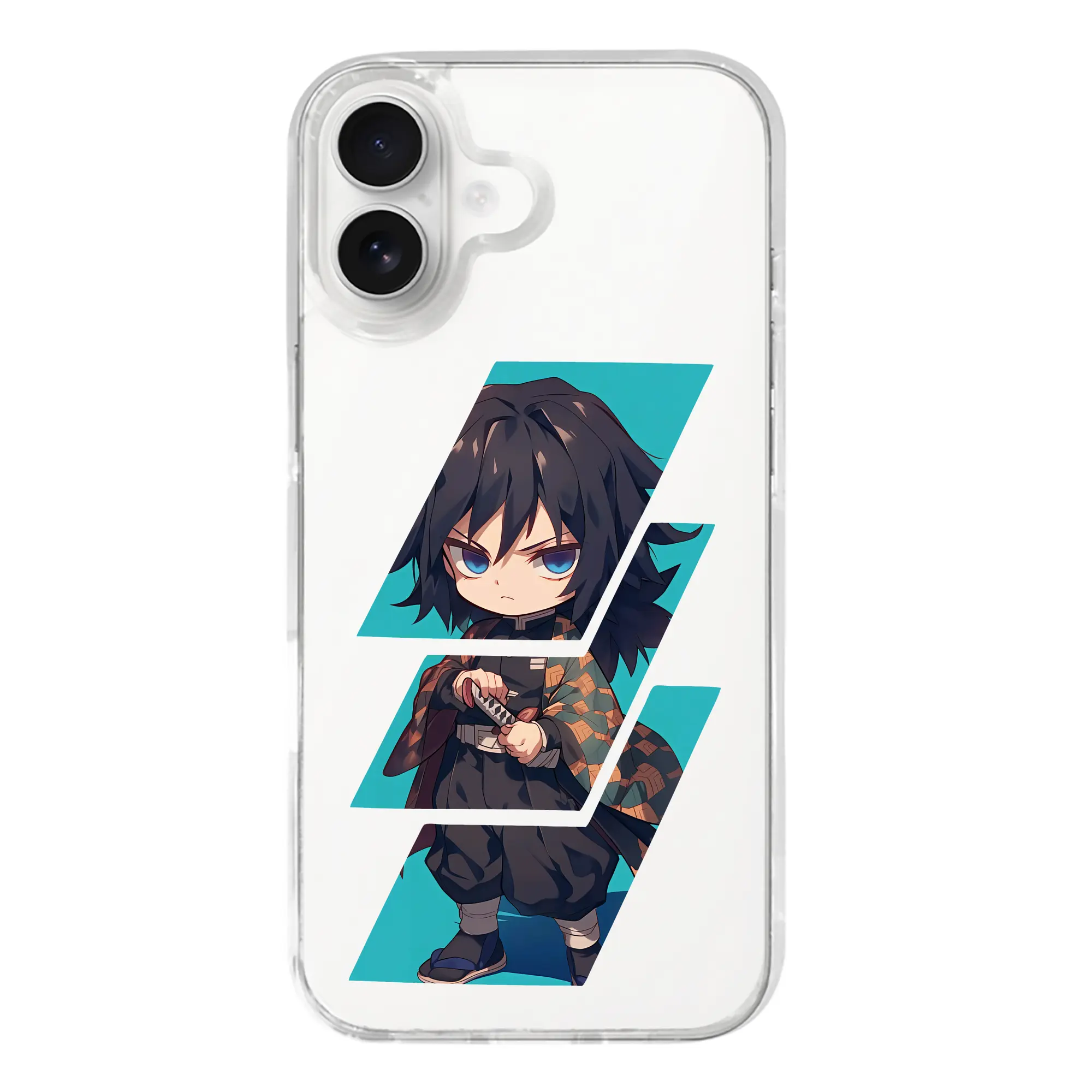 鬼滅の刃 グッズ,冨岡 義勇 - iPhone 17シリーズ 透明スマホケース – 薄型・耐衝撃・精密フィット保護カバー